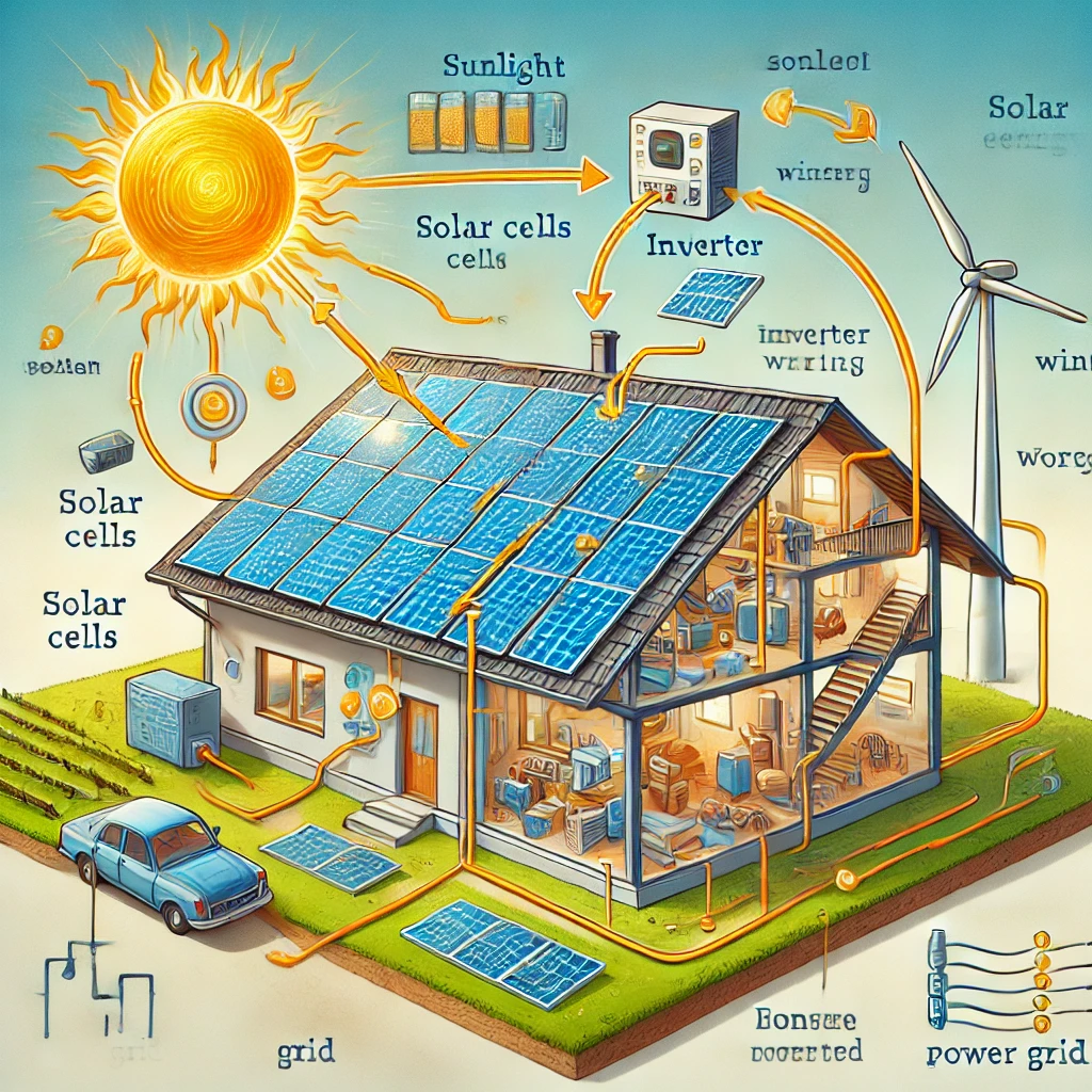 Como Funciona um Painel Solar